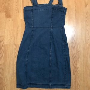 Blue denim dress